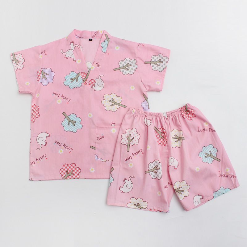 New Style 3 To 6 Years Old Baby Kidsren'S Steaming Clothes Cotton High-End Bath Clothes For Boys And Girls Cartoon Pajamas Home Clothes - Image 1