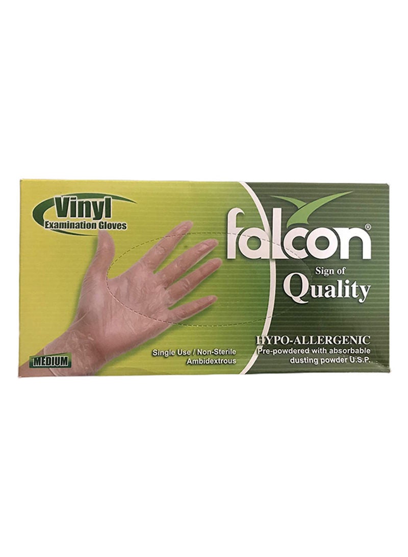 Falcon Vinyl Examination Gloves Medium - Image 1
