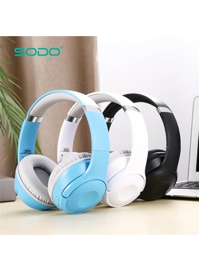 سودو سماعة رأس لاسلكية SODO SD-1010 بتقنية البلوتوث –  صوت عالي الجودة – بطارية 400 مللي أمبير - Image 2