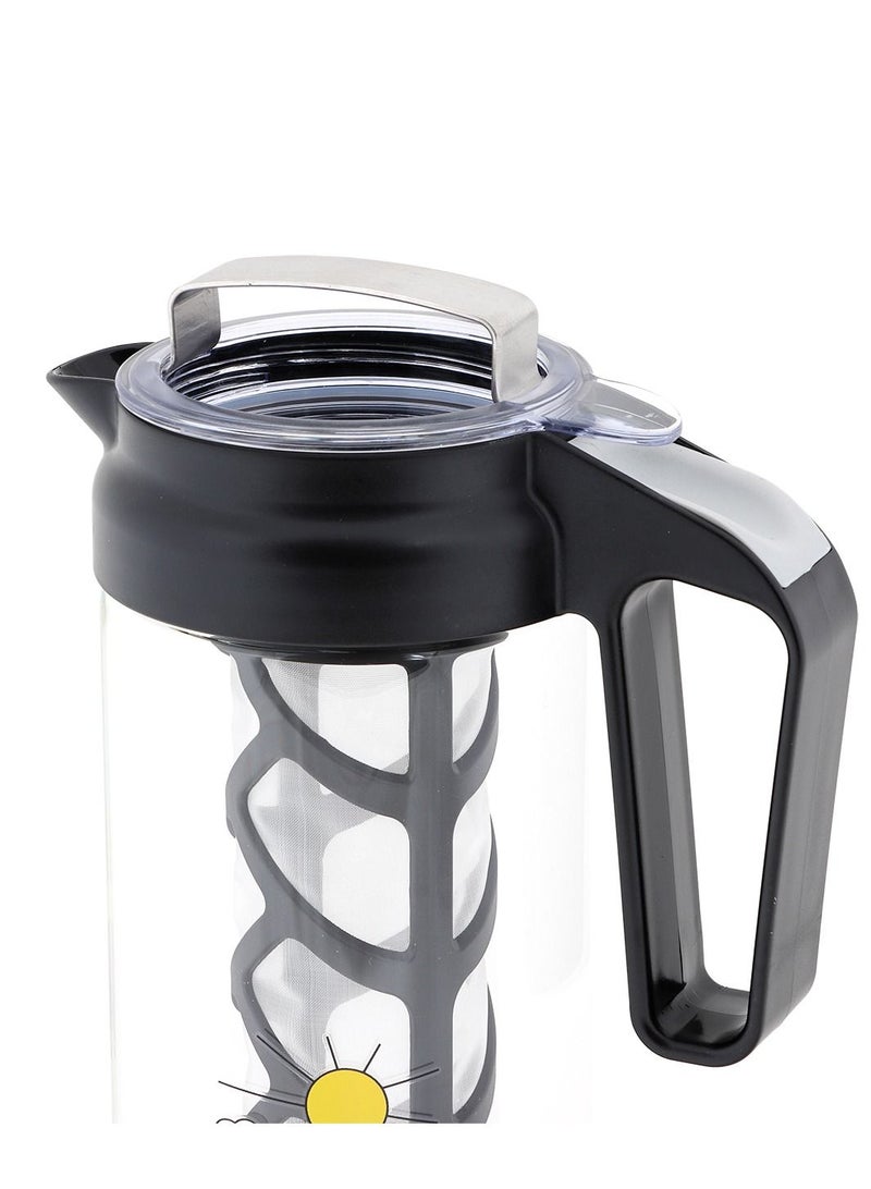 Any Morning Cold Brew Coffee Maker, Coffee Brewer for Ice Coffee and Ice Tea, Durable Borosilicate Glass Pitcher, Removable Mesh Filter, 44 oz (1300 ml/ 1.37 Quart) - Image 4