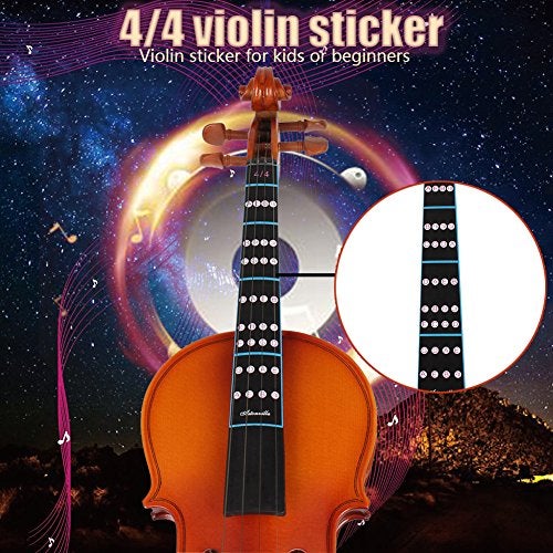 Heayzoki Violin Fingerboard Sticker,Violin Finger Guide Sticker, Removable 4/4 Violin Fiddle Finger Fingerboard Fretboard Sticker for Beginners Practice - Image 3