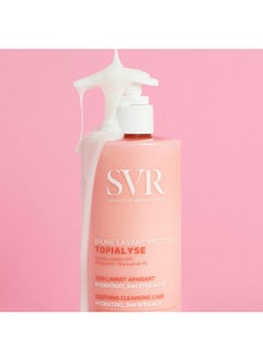 SVR Topialyse Cleansing Balm Soothing Face & Body Wash With Niacinamide Omega 3 6 & 924Hr Nourishing Protective Cleanser For Dry Itchy And Sensitive Skin. Fragrancefree 13.5 Fl.Oz.  - Image 2