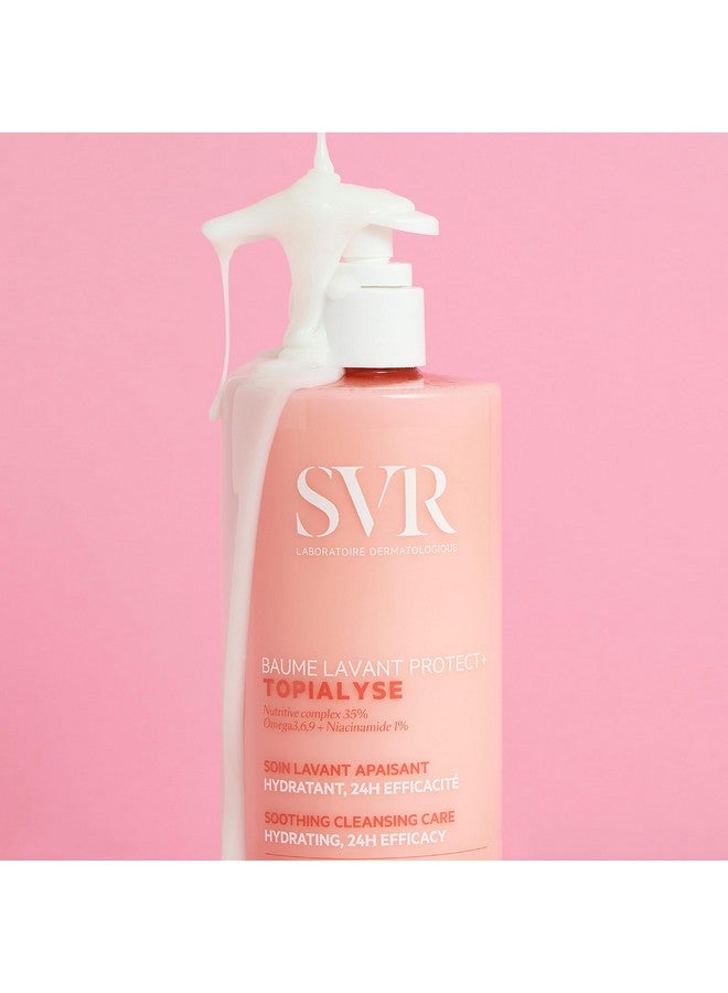SVR Topialyse Cleansing Balm Soothing Face & Body Wash With Niacinamide Omega 3 6 & 924Hr Nourishing Protective Cleanser For Dry Itchy And Sensitive Skin. Fragrancefree 13.5 Fl.Oz. - Image 2