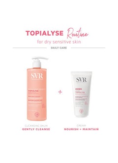 SVR Topialyse Cleansing Balm Soothing Face & Body Wash With Niacinamide Omega 3 6 & 924Hr Nourishing Protective Cleanser For Dry Itchy And Sensitive Skin. Fragrancefree 13.5 Fl.Oz.  - Image 5