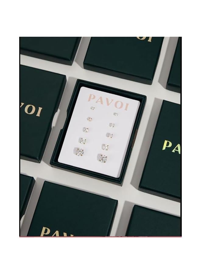 PAVOI 14K Gold Plated Drop Lariat Chain for Women - Gold Cubic Zirconia Long Necklace - Station Star Layered Beaded Y Necklace - Image 5