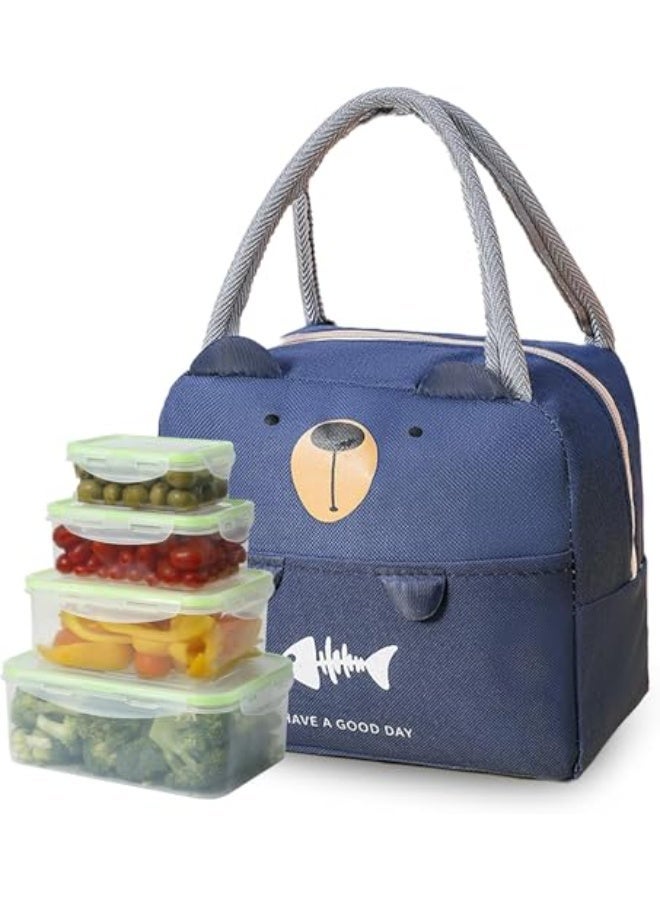 SYOSI Insulated Lunch Bags for Men & Women, Large Capacity Reusable Leak-Proof Bento Bag, Convenient Multipurpose Lunch Box Tote for Work, Picnic, and Travel - Image 1