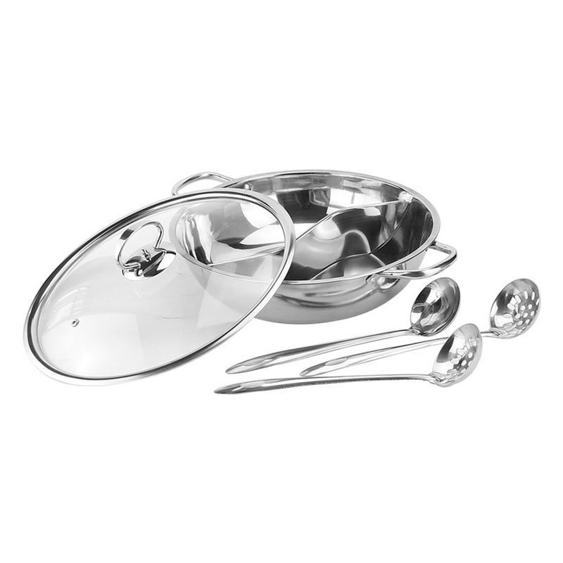 Hotpot Ladle with Colander and Soup Spoon, Durable Kitchenware for Gatherings - Image 1