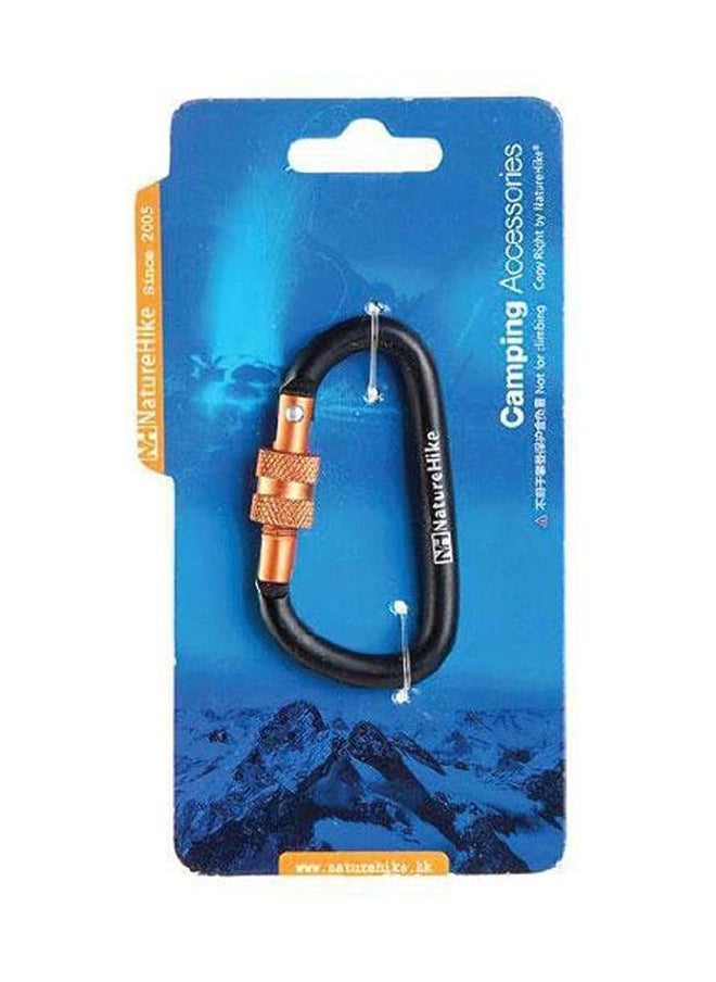 Naturehike 6cm d-utility hanging strap locks | Outdoor Gear | Carabiner | Aluminum, D-Shape, 45 kg Weight Tolerance, Versatile for Camping and Hiking  - Image 1