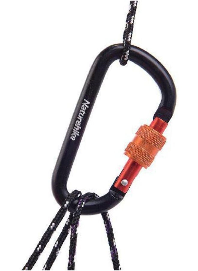 Naturehike 6cm d-utility hanging strap locks | Outdoor Gear | Carabiner | Aluminum, D-Shape, 45 kg Weight Tolerance, Versatile for Camping and Hiking  - Image 2