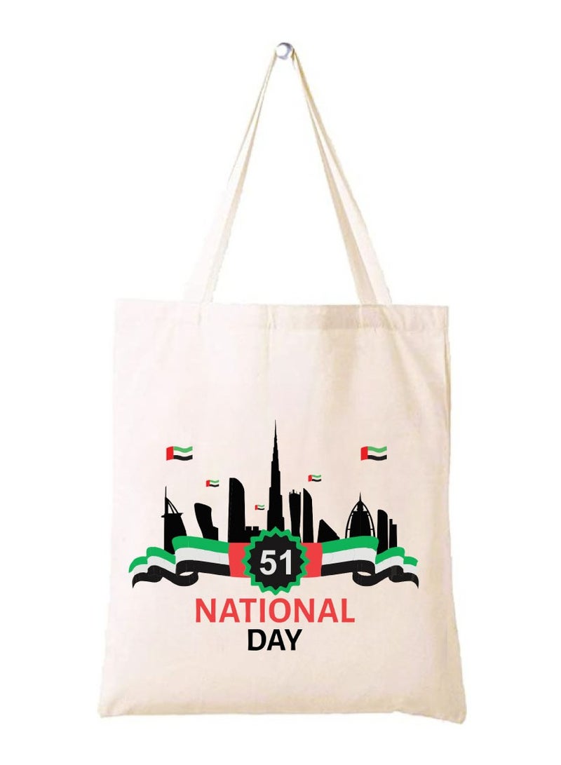 UAE National Day Printed Canvas Cotton Bags-Reusable Bags - Image 1