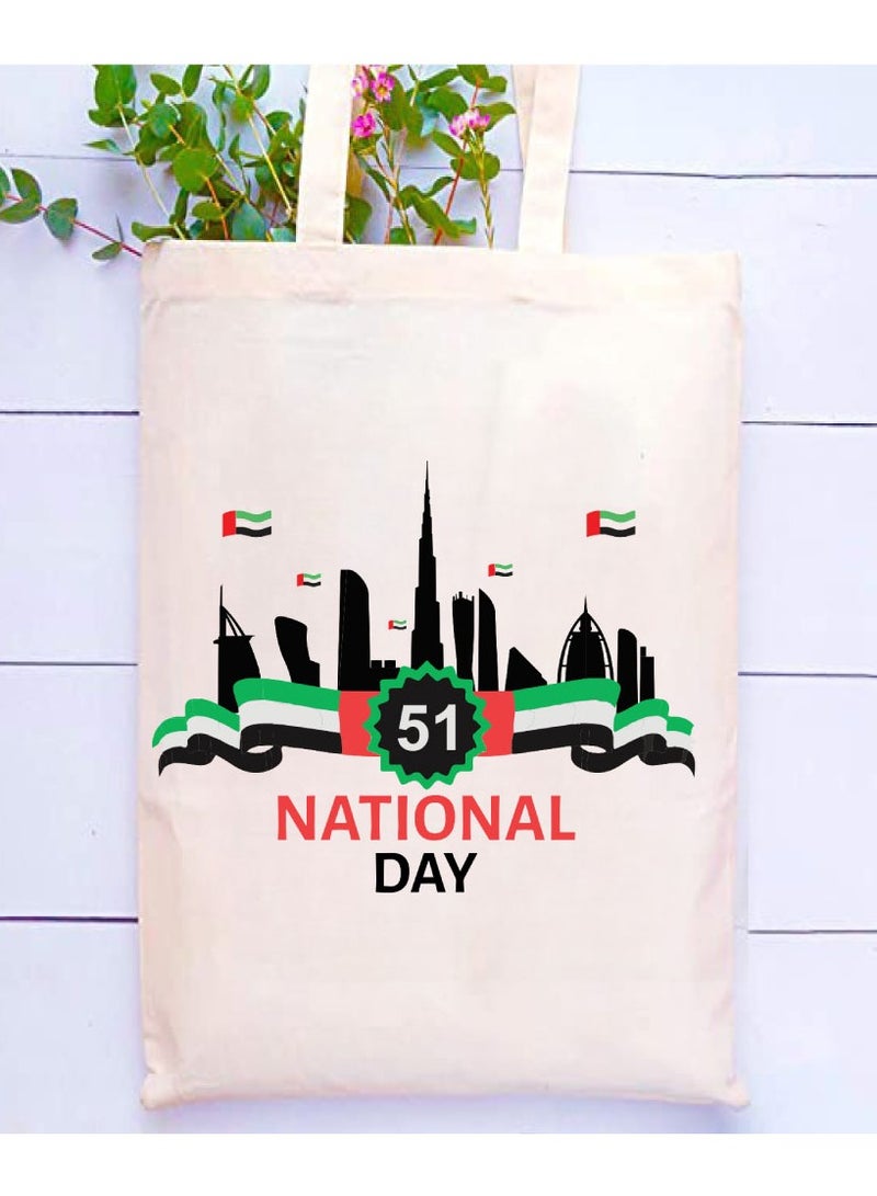 UAE National Day Printed Canvas Cotton Bags-Reusable Bags - Image 2