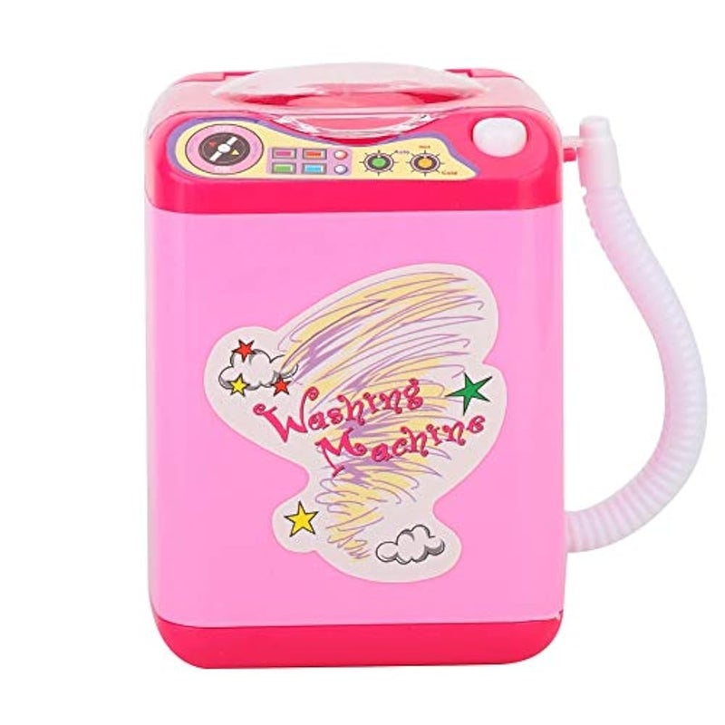 POCREATION Makeup Sponge Washing Machine, Mini Electric Brush Washing Machine, Mini Makeup Brush Cleaner Device, for Girls Ladies Cleaning Make Up Brushes(Pink) - Image 1