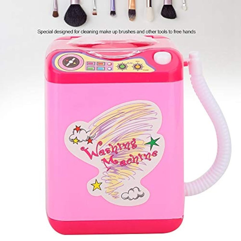 POCREATION Makeup Sponge Washing Machine, Mini Electric Brush Washing Machine, Mini Makeup Brush Cleaner Device, for Girls Ladies Cleaning Make Up Brushes(Pink) - Image 2