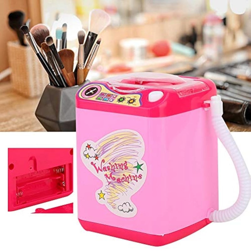 POCREATION Makeup Sponge Washing Machine, Mini Electric Brush Washing Machine, Mini Makeup Brush Cleaner Device, for Girls Ladies Cleaning Make Up Brushes(Pink) - Image 5