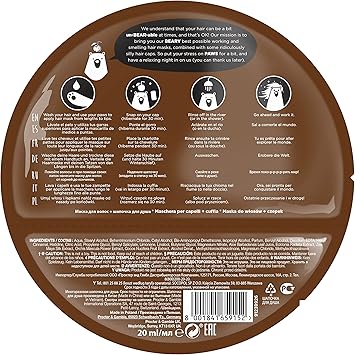 BEAR FRUITS غطاء شعر جوز الهند من بير فruits قابلة لإعادة الاستخدام هدية سرية لسانتا للنساء للشعر الجاف والتالف 20 مل هدايا للنساء والمراهقات - Image 3