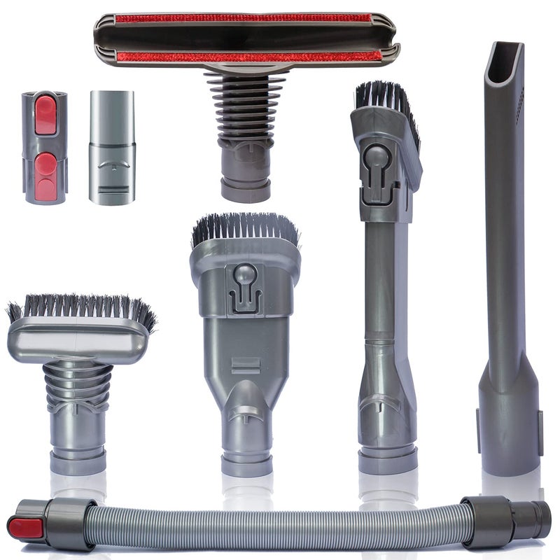 VACEXT Flexible Extension Hose & Vacuum Attachments - Replacement Parts for Dyson V11 V10 V8 V7 V6 DC74 DC62 DC59 DC44 - Vacuum Cleaner Accessories Dusty Brush - Image 1