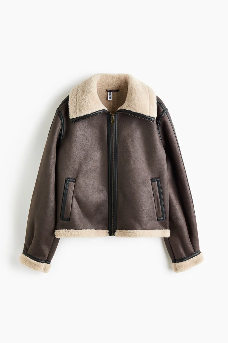 Funnel-collar jacket