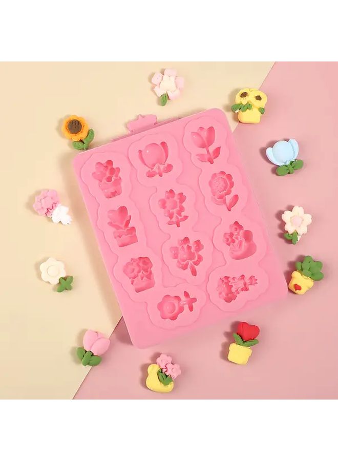 Model Y190 Silicone Flower Mold For Chocolate Fondant Cakes Cookies Ice Cream Baking - Image 5