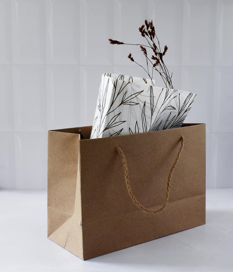Mkail Disposable Brown Paper Bags Paper Carry Bags, Craft Paper Gift Bags -Recycled Eco Friendly Paper Bags with Handle Bulk Wedding Party Favor Bags, Kraft Grocery Shopping Bags, Retail Merchandise Bags (Brown, Size 5x5x3 Inch) Pack Of 20 Pcs - Image 2