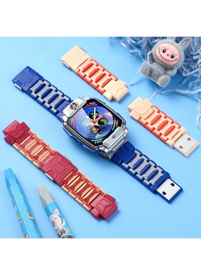 Mssm Compatible Watch Band For Xiaotiancailiao Z11/z10/z9/z8a Children's Student Smarch, Magnetic Clasp Watch Band For Z7s/z6p/z6/z3/d3/q2a/z6s Pink
