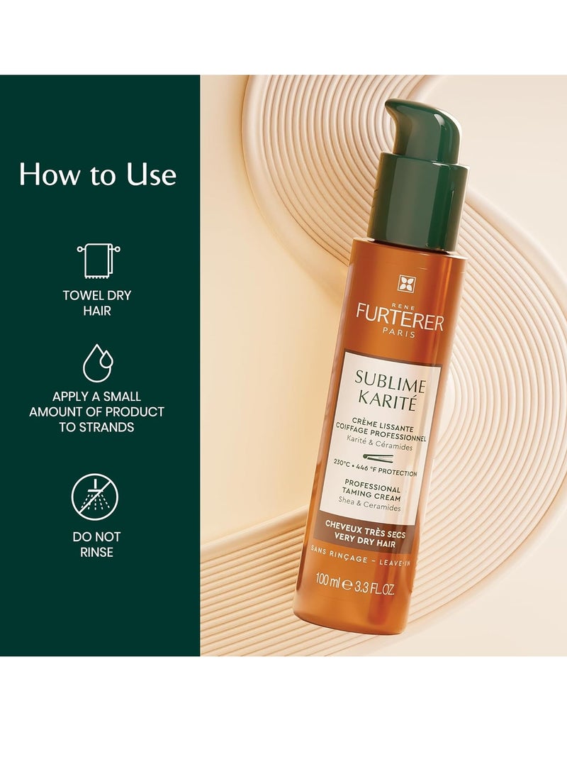 RENE FURTERER PARIS Rene Furterer Sublime Karité Professional Taming Cream - Shea butter, Ylang-Ylang Essential Oil & Ceramides - Image 4