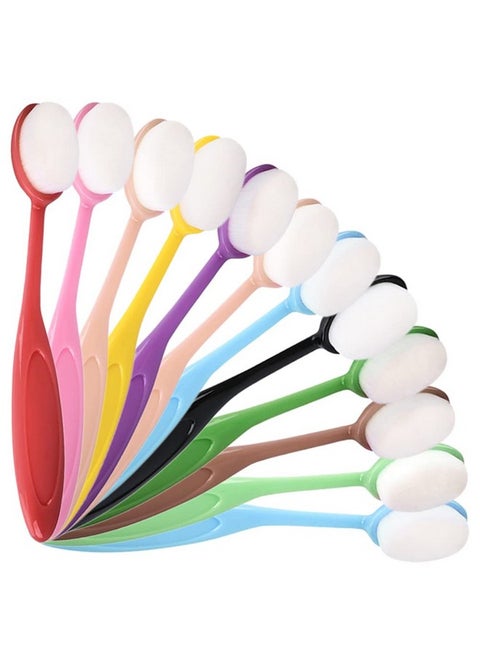 Craft Ink Blending Brush Crafting Ink Background Blender Soft Bristle Color Coded Handles Paper Crafter Artist Tool For Painting Drawing Card Making Stamp Stencil (12Pcs)