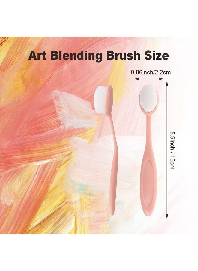 Craft Ink Blending Brush Crafting Ink Background Blender Soft Bristle Color Coded Handles Paper Crafter Artist Tool For Painting Drawing Card Making Stamp Stencil (12Pcs)