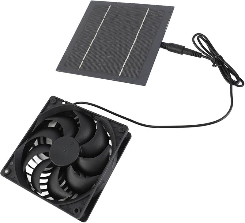 Solar Exhaust Fan Kit 5W 6V IP65 ABS for Chicken Coop Greenhouse RV Pet House - Image 4