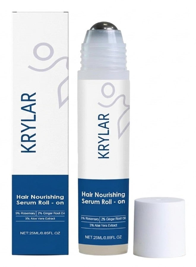 KRYLAR Rosemary Hair Growth Serum Roll on for Men&women Hair Nourishing with Rosemary Ginger Root Oil & Aloe Vera Anti Hair Fall, Scalp Treatment, Hair Regrowth Oil Non-Greasy Leave-In - Image 1