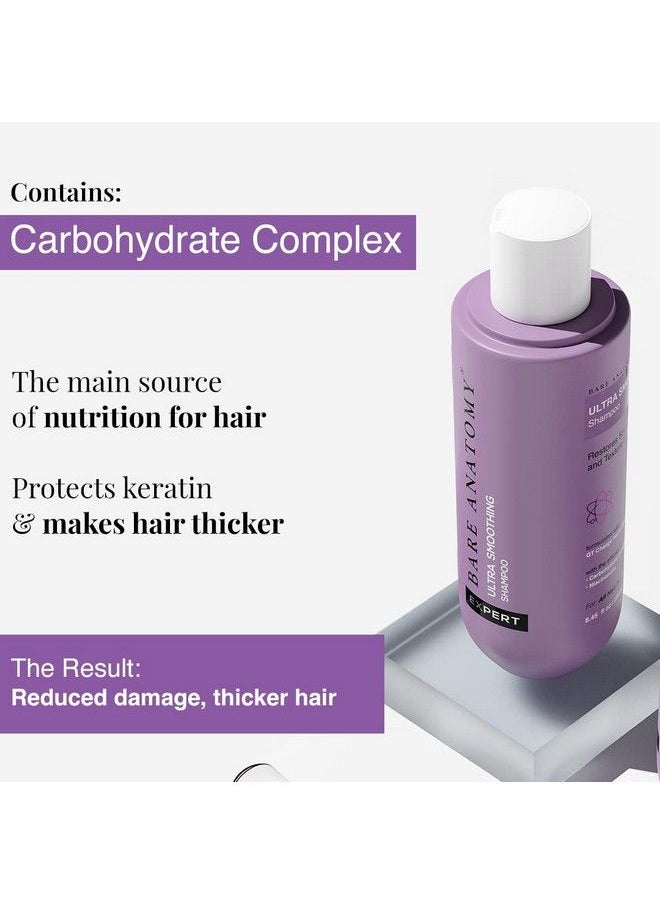 BARE ANATOMY - Ultra Smoothing Hair Shampoo Restores Smoothing & Texture By 27% Dry & Frizzy Hair Powered By Carbohydrate Complex & Niacinamide For Unisex 250Ml - Image 1