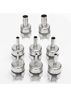 Generic 8pcs Hot Air Generator Nozzles Heat Air Machine Solder Set Hot Air Soldering Station 3/4/5/6/7/8/10/12mm for 850 852 858 950 952 702  - Image 1