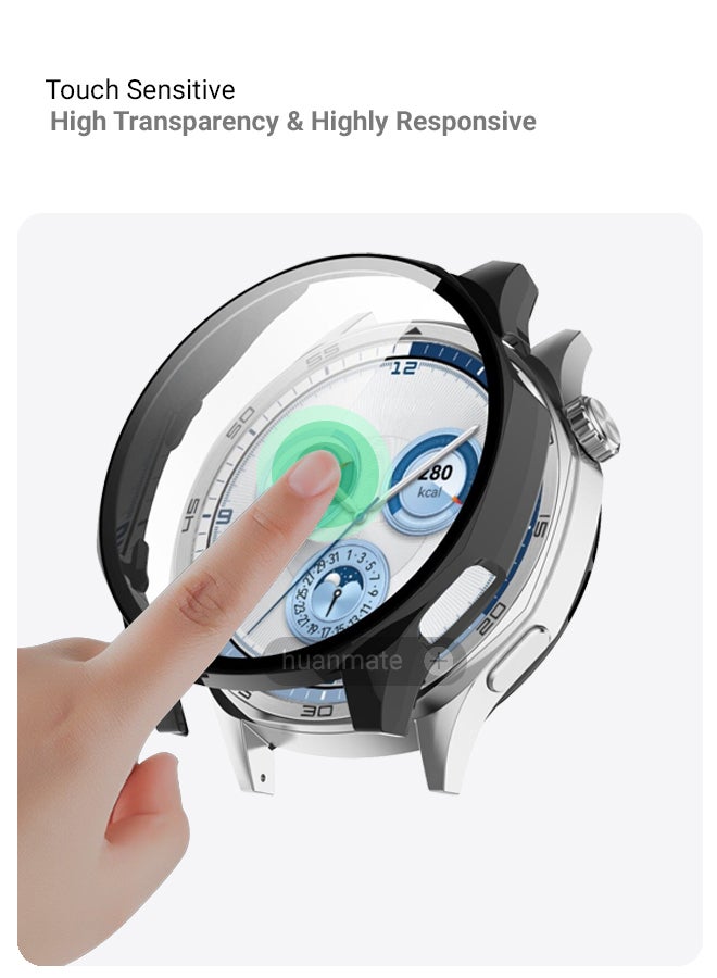 huanmate Huawei WATCH GT 5 46mm Smart Watch Case with Screen Protector – All-Round Protection, Crisp Display Clarity, Anti-Scratch & Smudge-Resistant, Durable Build, Easy Snap-On Design  - Image 4