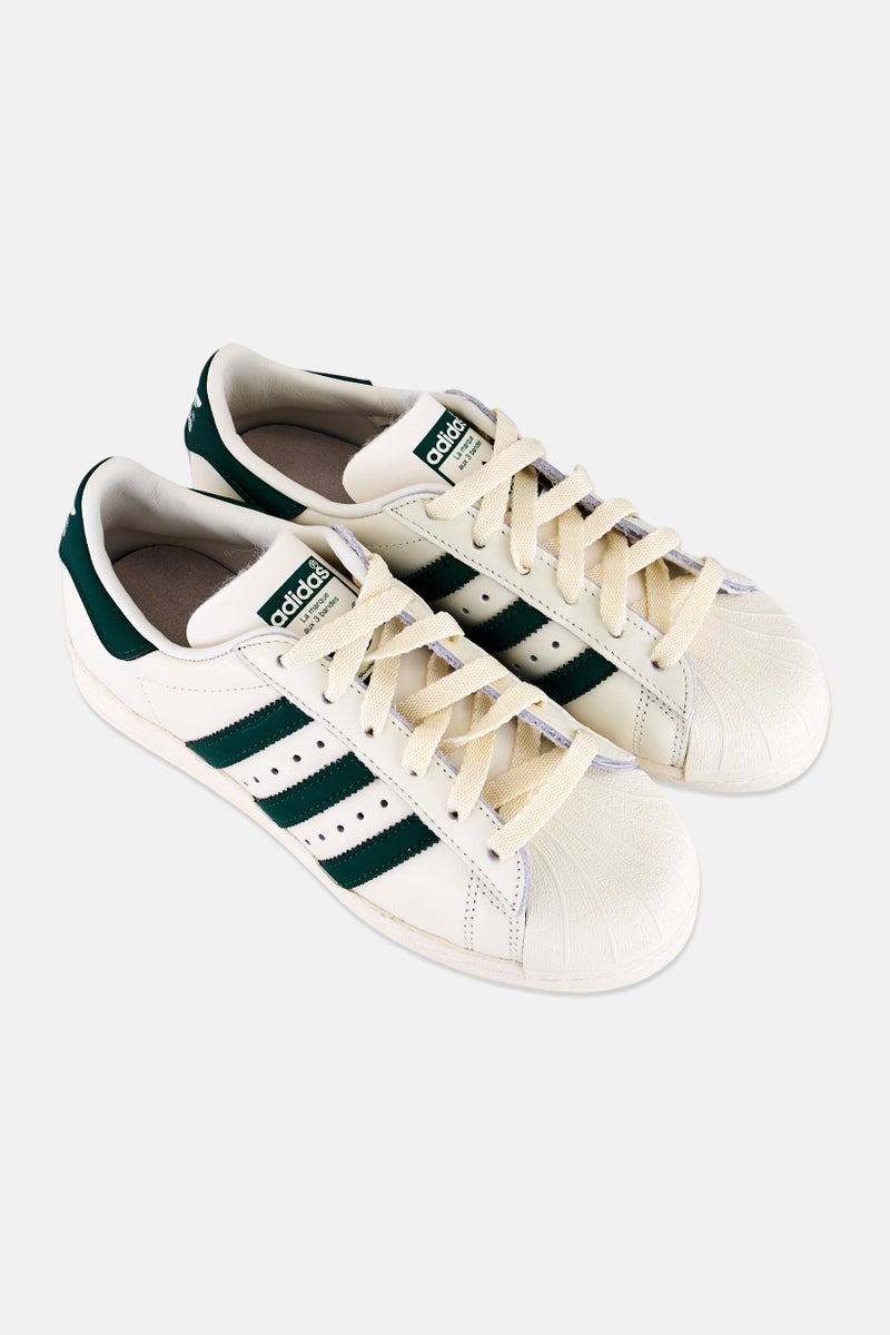 adidas Originals Kids Boy Superstar 82 Lace Up Outdoor Shoes, Off White - Image 2