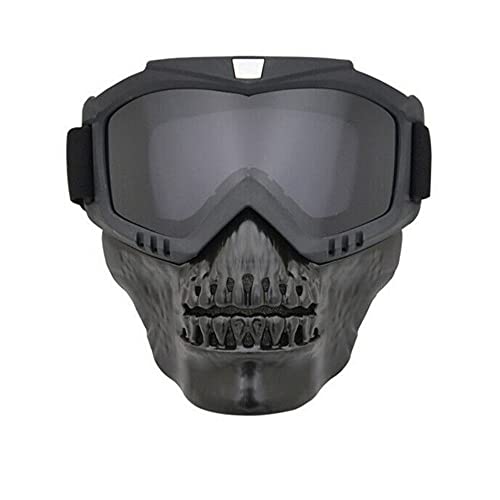 FABSPORTS Protective Goggles with Detachable mask, Skull face, Anti UV, Windproof, Soft Foam Padded for Comfort. Used for Motorcycle, Dirt Bike Off Road, ATV Ride, Snowboarding, Skiing, Cycling etc - Image 1