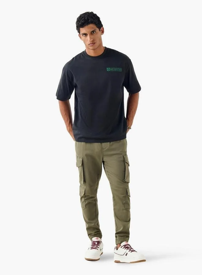 Splash FAV Museum Print T-shirt with Crew Neck