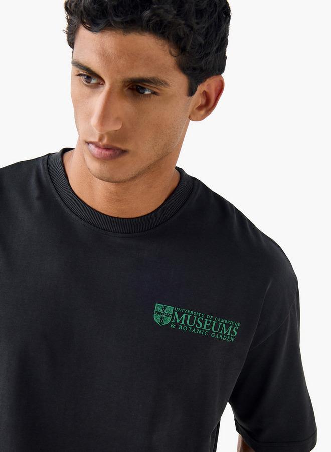 SP Characters Museum Print T-shirt with Crew Neck - Image 3