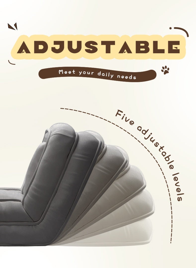 زينو أريكة سرير مطوية ومتحولة للبالغين | مفرش أريكة أرضي من فوم الذاكرة | كرسي مُركَّبٍ إرجونوميكي مريح | أريكة فوم مريحة لصالة الغرفة والضيوف - Image 3