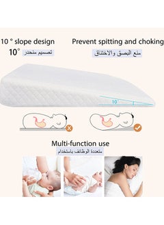 Sumkyle Baby Wedge Pillow, Soft Square Crib Wedge Pillow With Washable Cover, Feeding Pillows for Reflux Baby Sleep, GERD, Breathing Difficulty  - Image 5