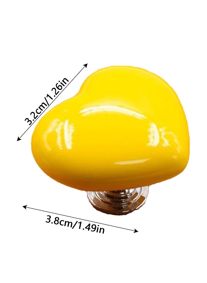 Love Shape Toilet Button Press Top Assistant Sticky Drawer Pull Handle Home Decorations for Bathroom Bedroom Kitchen 