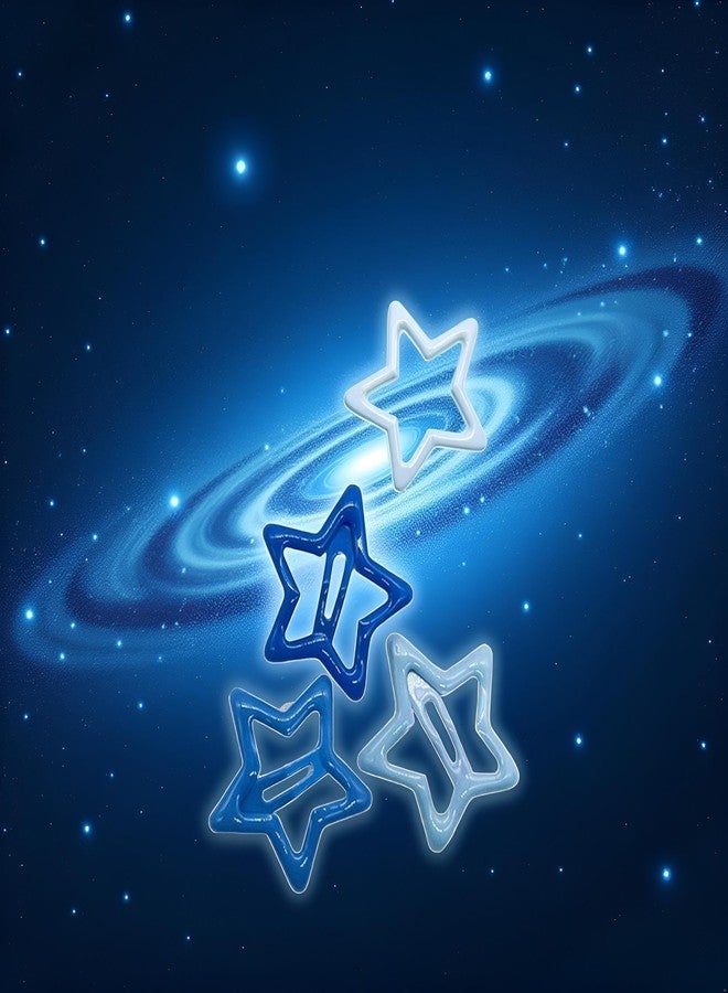 15 قطعة من دبابيس الشعر الزرقاء على شكل نجمة، دبابيس شعر جانبية أنيقة مصنوعة من سبيكة معدنية، إكسسوارات شعر رائعة للبنات، مشابك شعر، إكسسوارات شعر، مشابك شعر، دبابيس شعر - Image 3