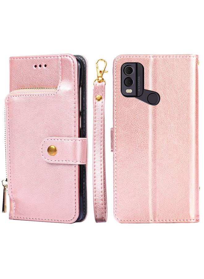 S-TOP Case For Nokia C22 Zipper Bag Leather Phone Case - Image 1