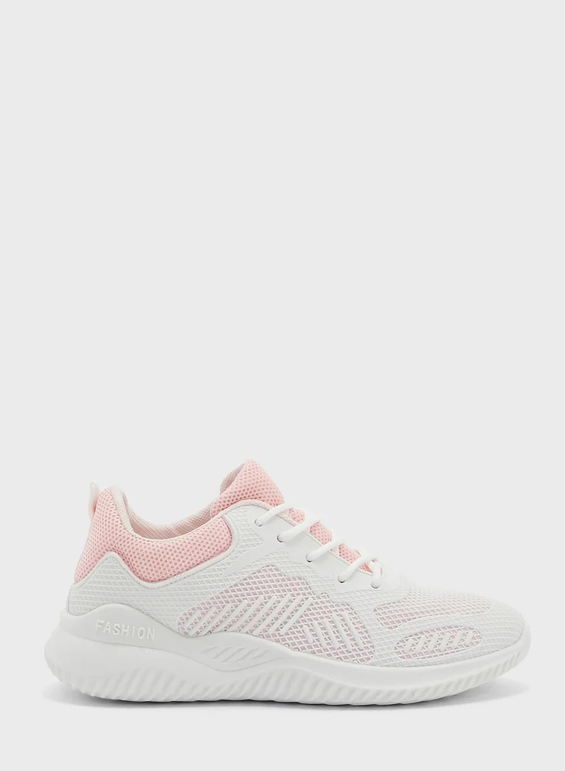 Ginger Coloured Bubble Sole Knit Sneaker