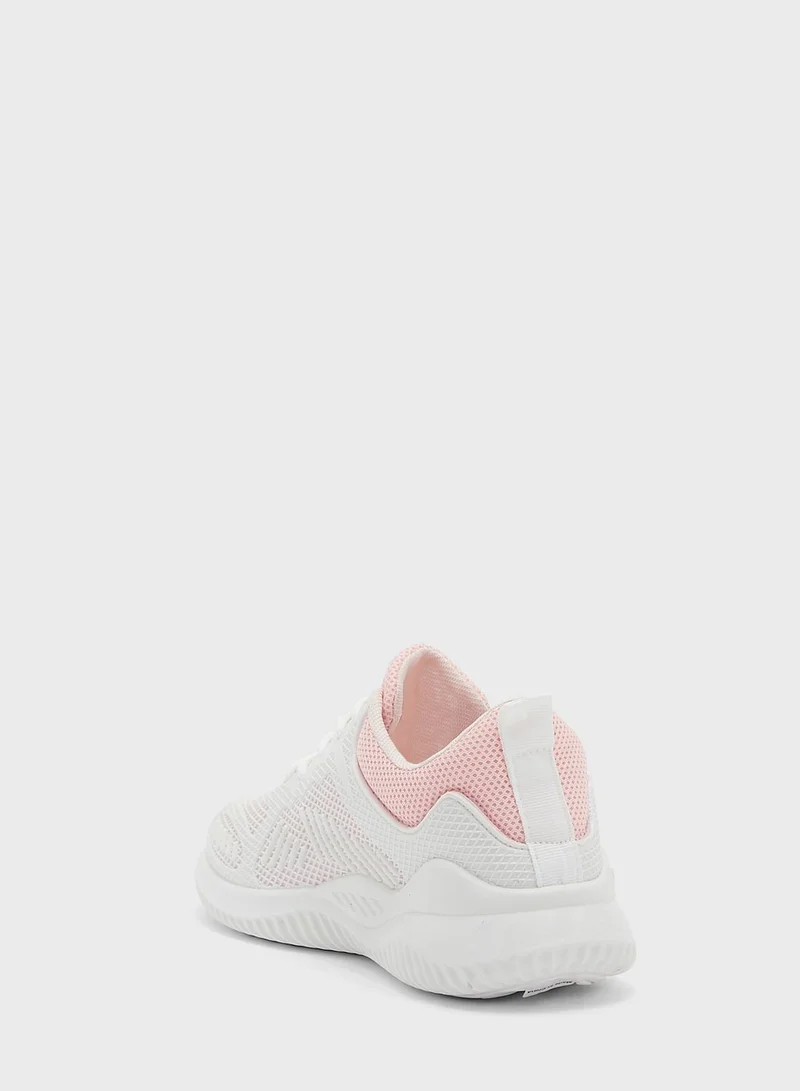 Ginger Coloured Bubble Sole Knit Sneaker