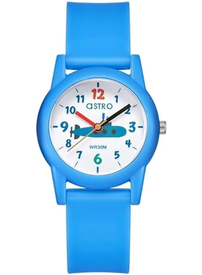 ASTRO Kids Japan Pc21 Movement Watch, Analog Display And Polyurethane Strap - A23810-Ppnw, Blue