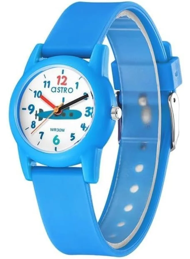 ASTRO Kids Japan Pc21 Movement Watch, Analog Display And Polyurethane Strap - A23810-Ppnw, Blue