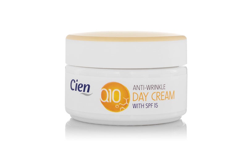 Cien Anti-Wrinkle Anti-Age Day Cream with Q10 and Vitamin E with UV Filter 50 ml - Image 1
