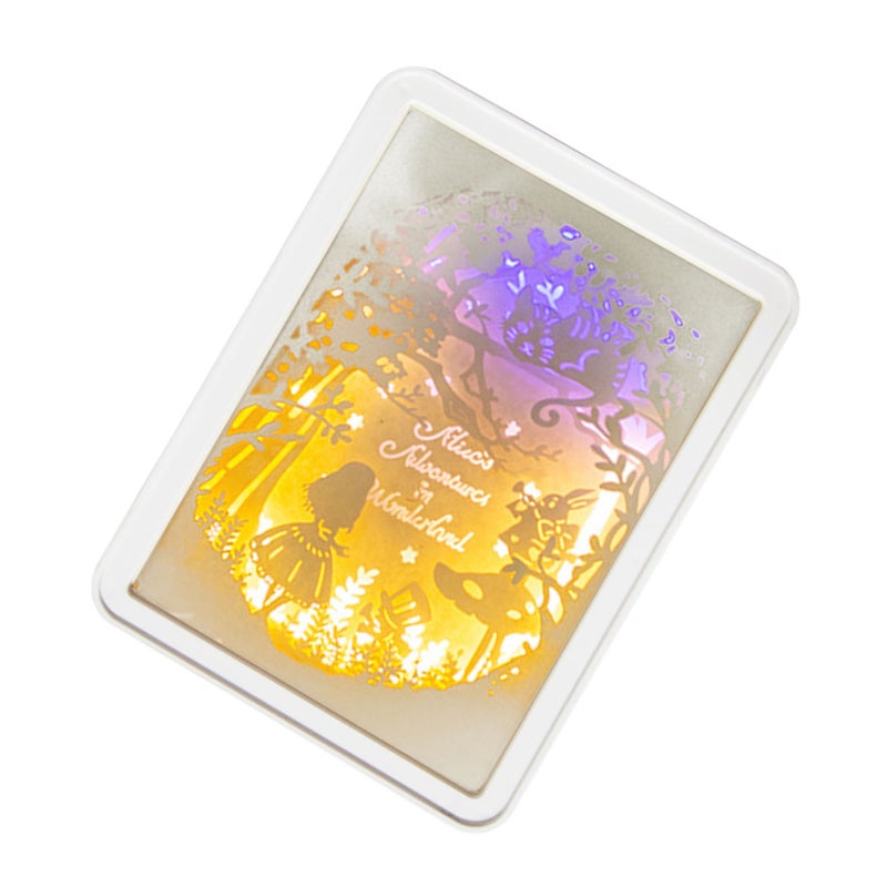 Papercut Light Box Soft Warm Light Romantic USB Battery Powered 3D Paper Carving Lamp for Bedroom Office Party Type 1 (Manual Switch) - Image 3