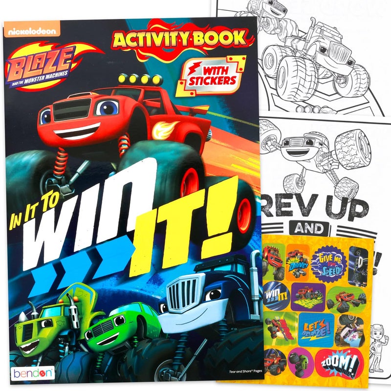 Nickelodeon Blaze and the Monster Machines "Let's Blaze" Jumbo Coloring and Activity Book - Image 2