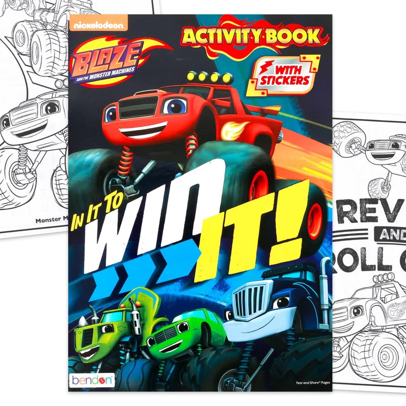 Nickelodeon Blaze and the Monster Machines "Let's Blaze" Jumbo Coloring and Activity Book - Image 1