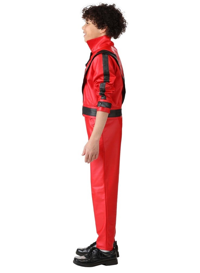 Fun Costumes Kid's Michael Jackson Thriller Costume, Red Tracksuit Michael Jackson Kids Costume for Halloween Outfit Medium - Image 5